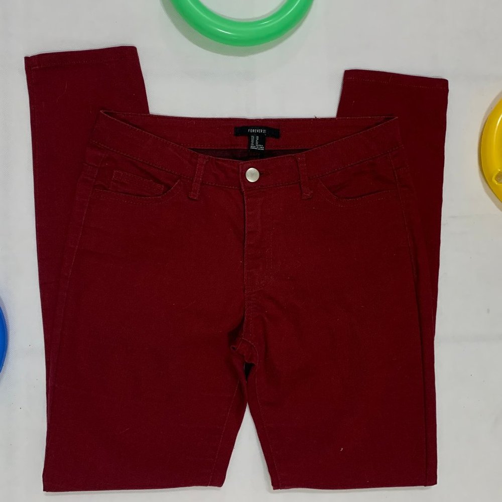 🌀 Forever21 Wine Ankle Pants